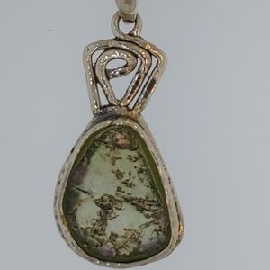 Sterling Silver Roman Glass One of a Kind